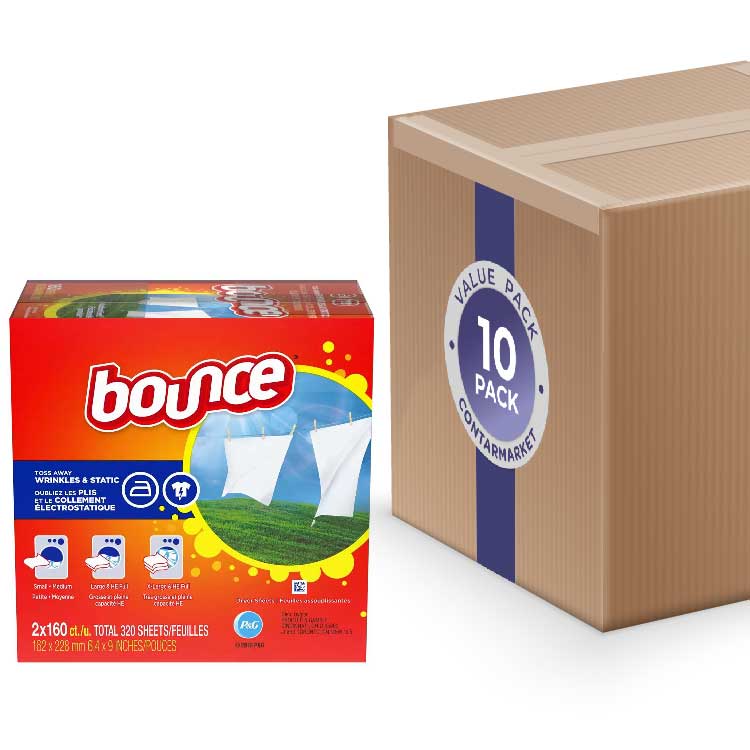 Bounce Fabric Softener Dryer Sheet Outdoor Fresh - 10 Pack (3200 ct)