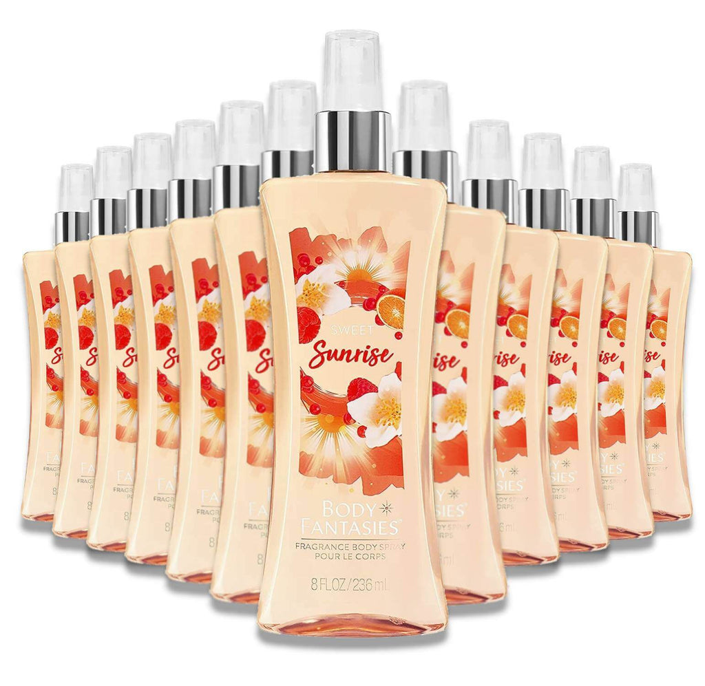 Body Fantasies Sweet Sunrise Fantasy Fragrance Body - 8 oz - 12 Pack Contarmarket