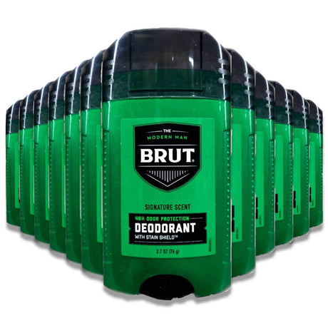 BRUT Deodorant Stick Original Fragrance 2.25 oz - 12 Pack Contarmarket