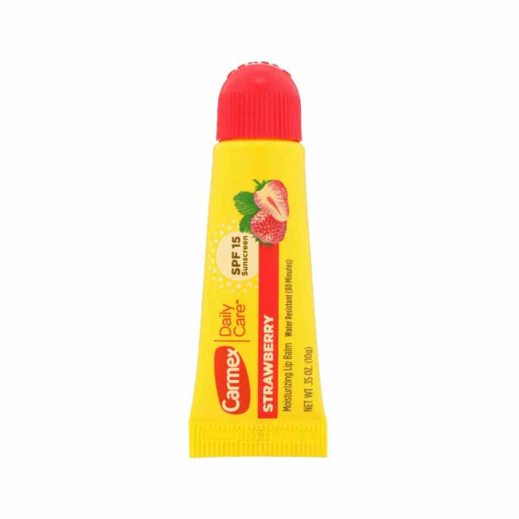 Carmex - Daily Care Lip Balm, Strawberry, SPF 15 - 0.35 Oz - 12 Pack