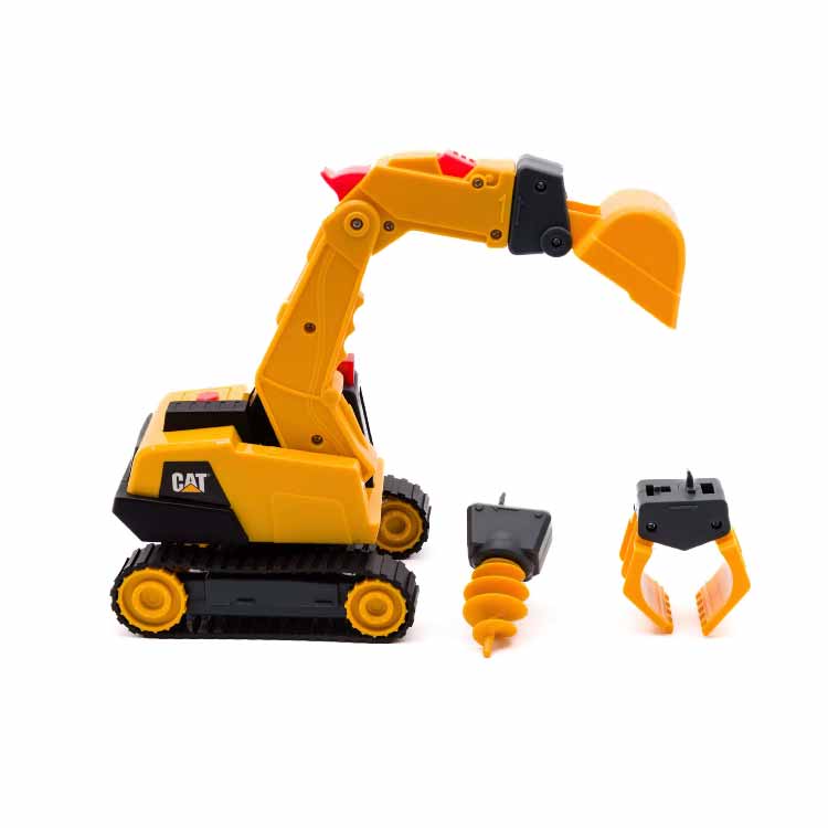 CAT Power Switch Crew Excavator with Boulders and Compound