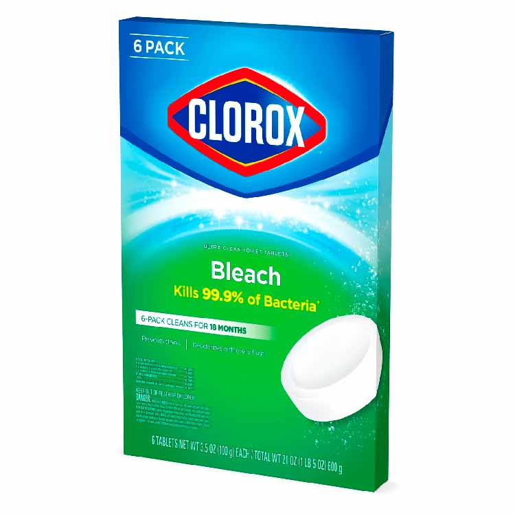 Clorox Automatic Toilet Bowl Cleaner Tablets With Bleach - 6 Ct