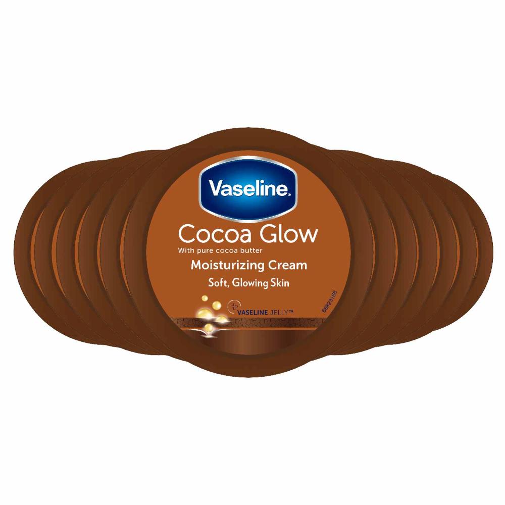 Vaseline - Cocoa Glow, Cocoa Butter Body Cream - 75 ml - 48 Pack