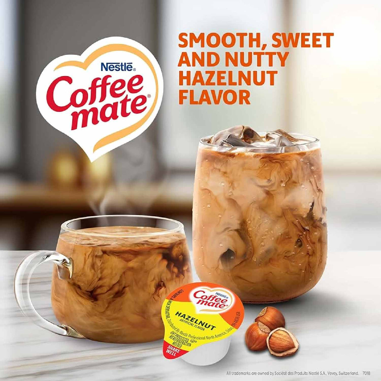 Coffee-mate Creamer, Hazelnut, 180 ct