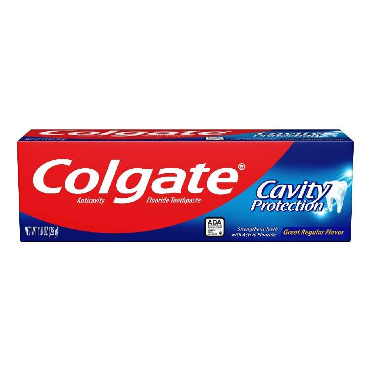 Colgate Cavity Protection Toothpaste w/Fluoride, Great Regular Flavor - 1 oz - 24 pack