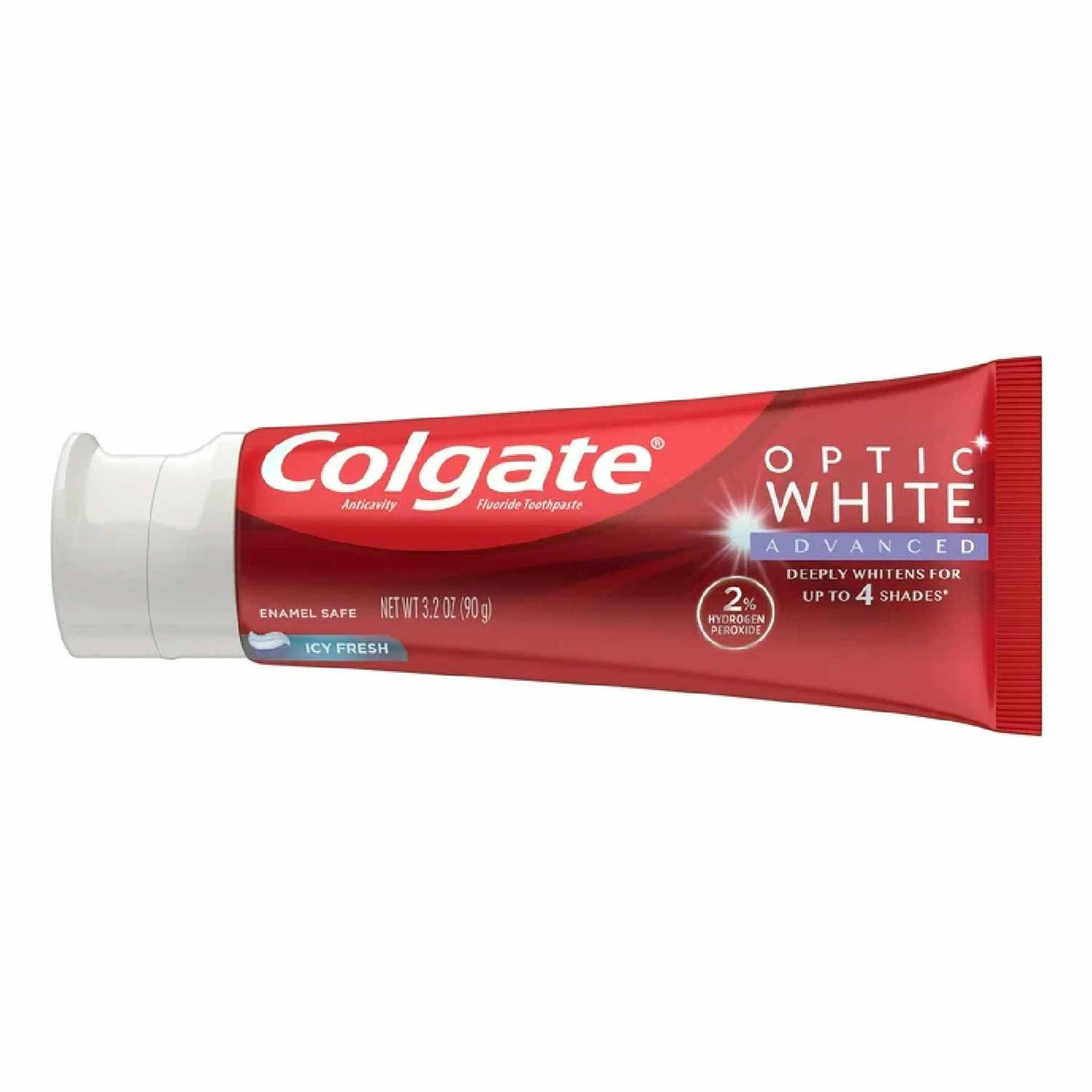 Colgate Optic White Advanced Whitening Toothpaste - Icy Fresh - 3.2oz - 24 Pack