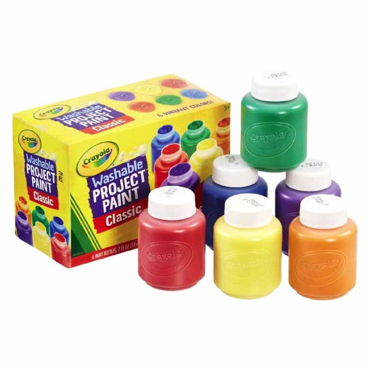 Crayola - Washable Kids' Paint Set, 6-Colors each - 6 Pack