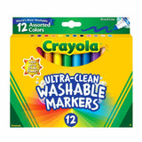 Crayola - Ultra Clean Washable Markers - 12 Set