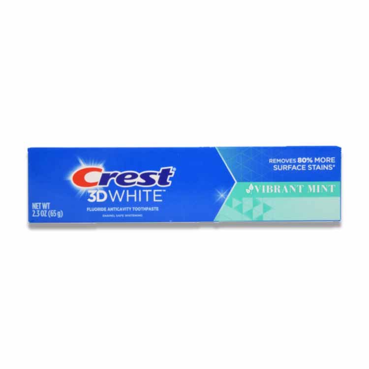 Crest - 3D White Vibrant Mint Toothpaste - 2.3 Oz - 24 Pack