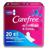 Carefree Acti-Fresh Regular Panty Liners - 20 Ct x 12 Pack Contarmarket