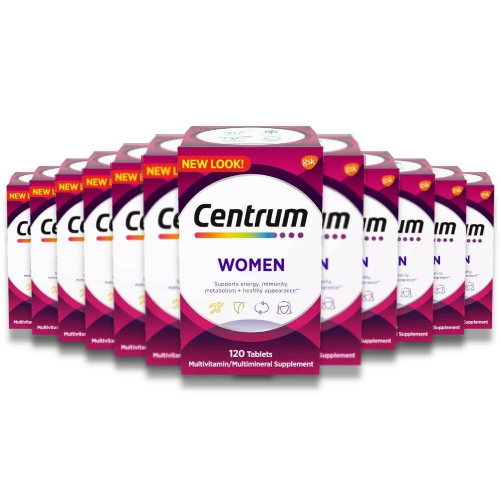 Centrum Com Centrum Women Multivitamin - 120 Tablets - 12 Pack – Contarmarket