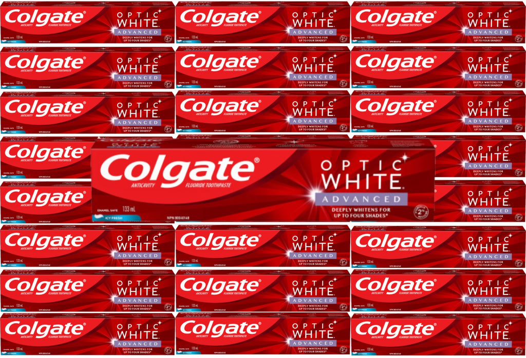 Colgate Optic White Icy Fresh Toothpaste - 24 Pack (4.45 oz) Contarmarket