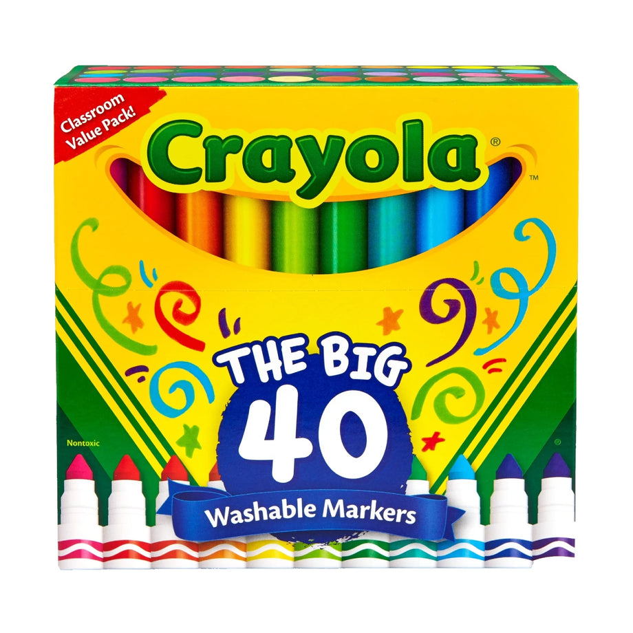 Crayola Washable Markers Set - 40 Count – Contarmarket