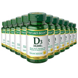 Nature's Bounty Vitamin D3 - 250mcg/10.000Iu - 72 Softgels - 12 Pack