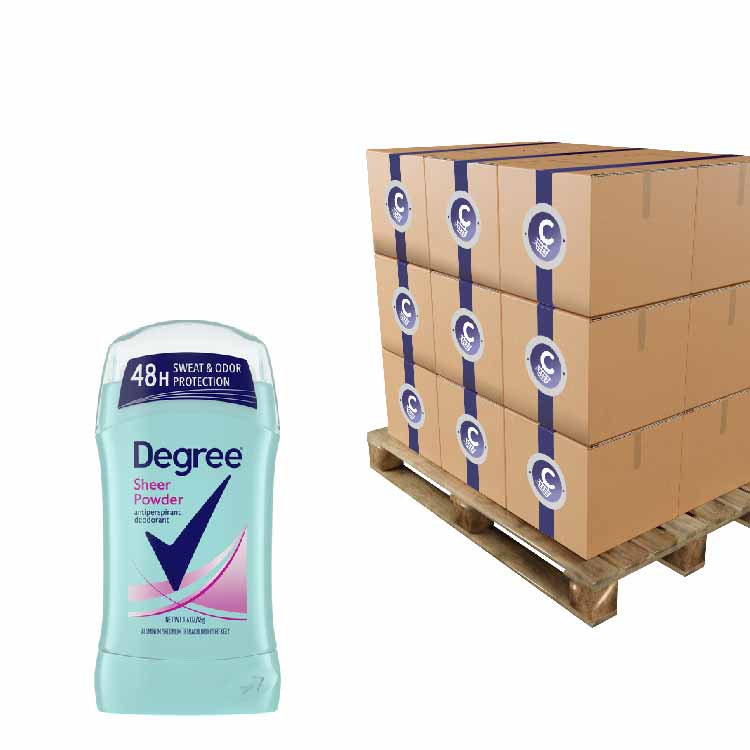 Degree Women Deodorant Invisible Solid, Sheer Powder 1.6 Oz - 50 cases - Pallet