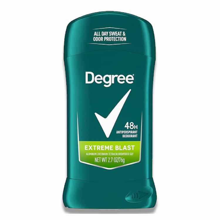 Degree Men - Antiperspirant Deodorant  AntiInvisible Solid Extreme Blast  2.7 Oz - 12 Pack