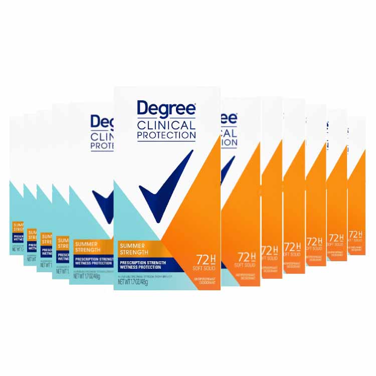 Degree Clinical Protection Summer Strength Antiperspirant & Deodorant 1.7 oz - 12 Pack