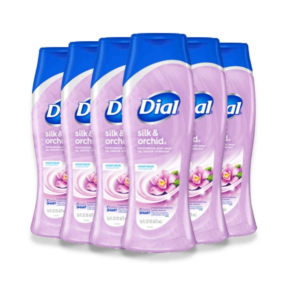 Dial Silk & Orchid Body Wash 16oz - 6 Pack  Contarmarket