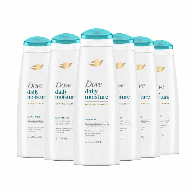 Dove - Daily Moisture Shampoo 12 oz - 6 Pack