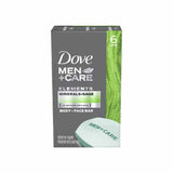 Dove Men+Care Body and Face Bar, Minerals + Sage - 3.75 Oz - 6 Ct - 12 Pack (72 ct)