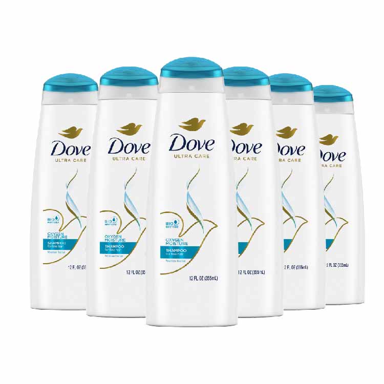 Dove - Oxygen Moisture Shampoo 12 oz - 6 Pack