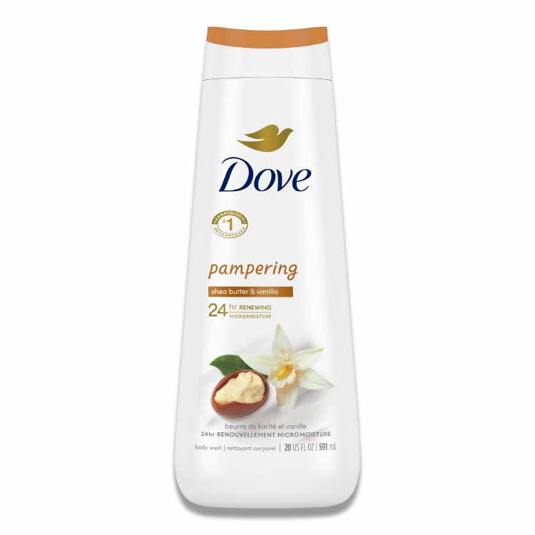 Dove - Body Wash Pampering Shea Butter & Warm Vanilla - 20 Oz - 4 Pack