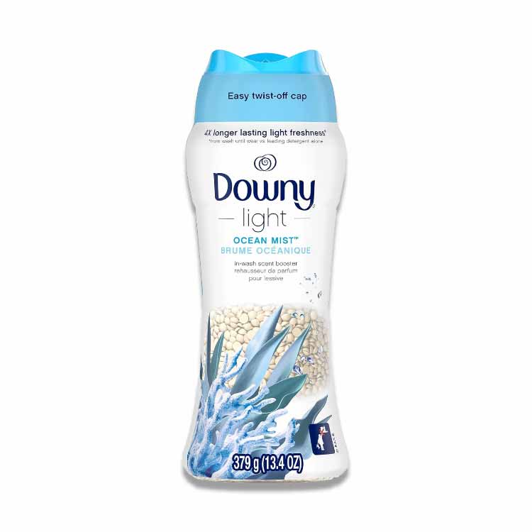 Downy - Light Laundry Scent Booster Beads for Washer, Ocean Mist  13.4 Oz - 4 Pack