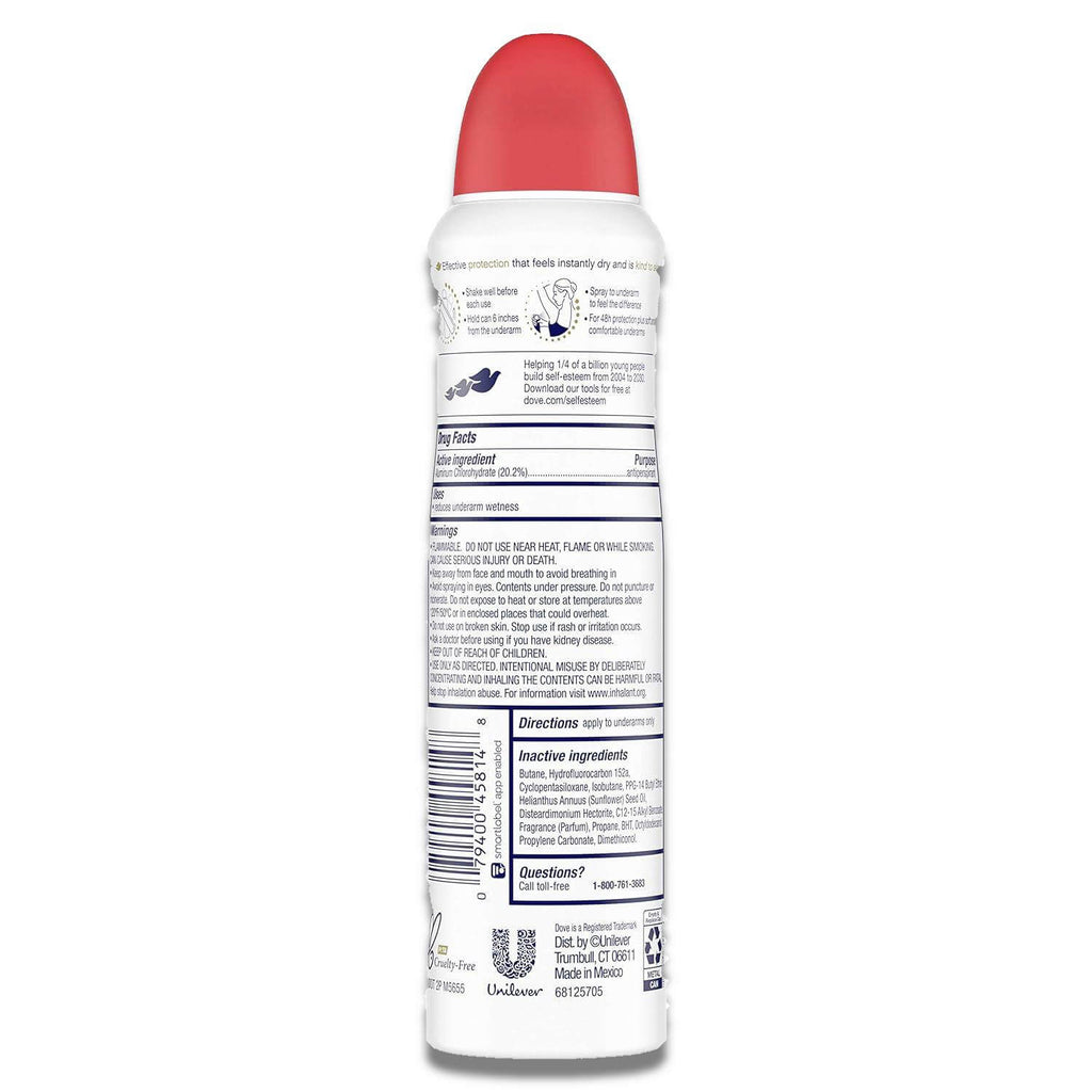 Dove Advanced Care Dry Spray Antiperspirant - Apple With Tea - 3.8 oz - 12 Pack Contarmarket