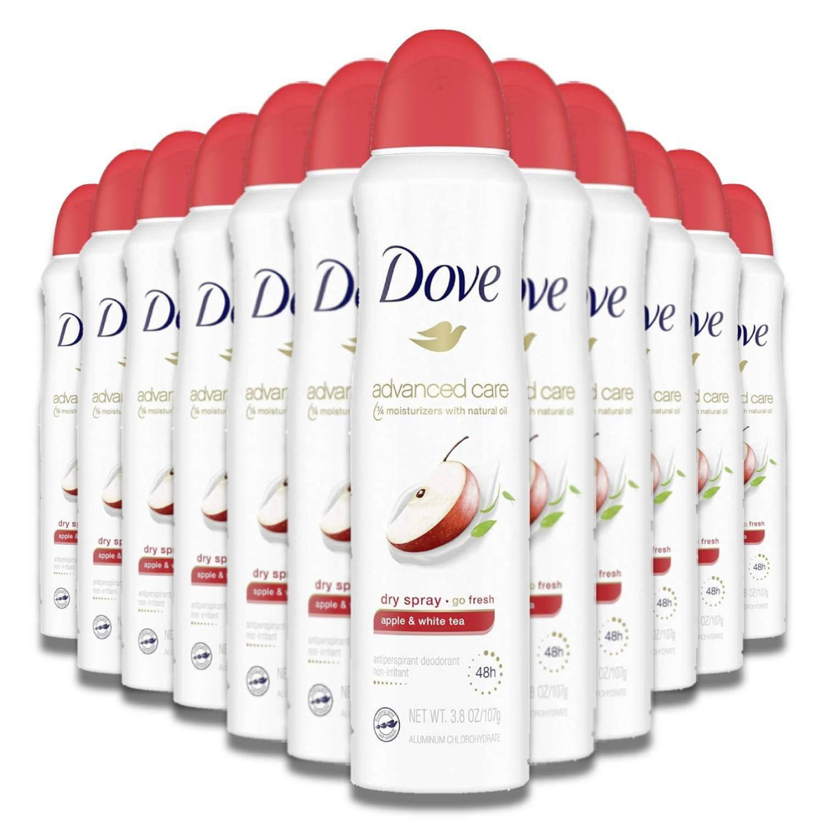 Dove Advanced Care Dry Spray Antiperspirant - Apple With Tea - 3.8 oz ...