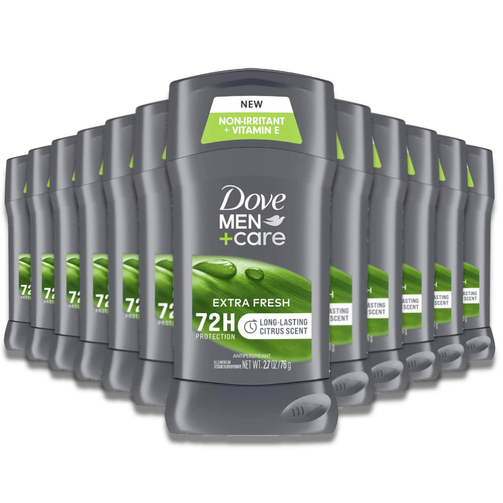 Dove Men+Care Extra Fresh Deodorant Stick - 12 Pack (2.7 oz) Contarmarket