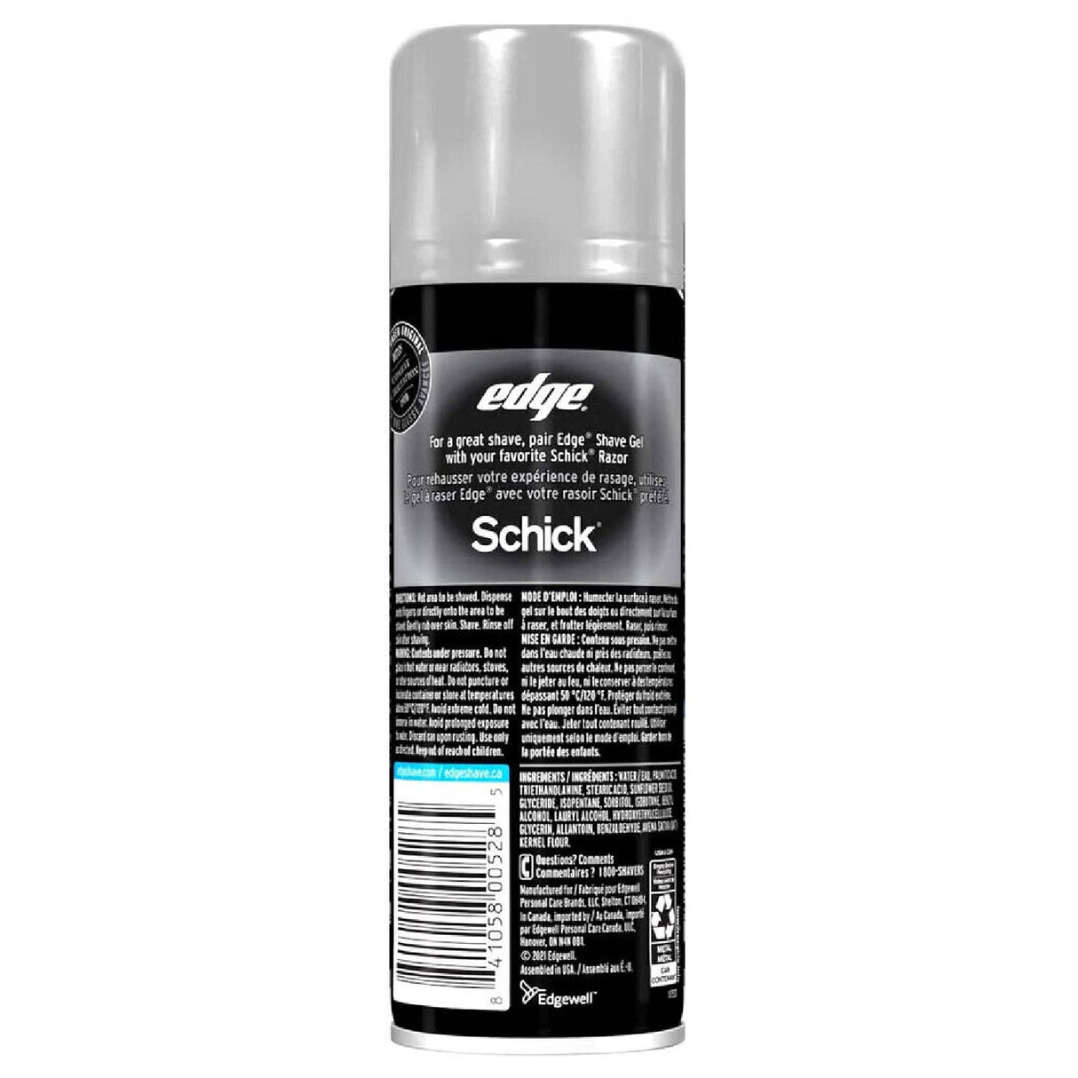 Edge Ultra Sensitive Skin Unscented Shaving Gel 7 oz - 6 Pack