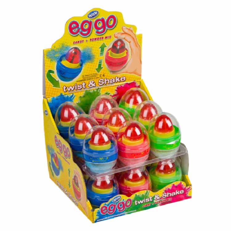 Wom - Eggo - Twist and shake that candy egg! - 18 ct