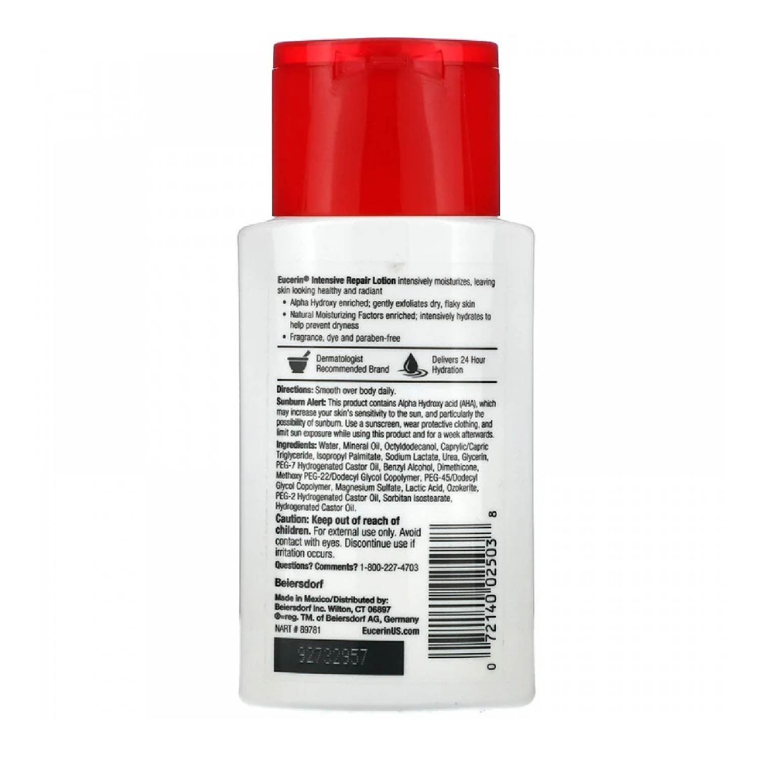Eucerin - Intensive Repair Body Lotion - 3 Oz - 12 Pack
