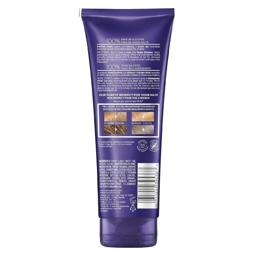 L'Oreal Paris EverPure Sulfate Free Purple Conditioner - 6.8 fl oz - 6 Pack