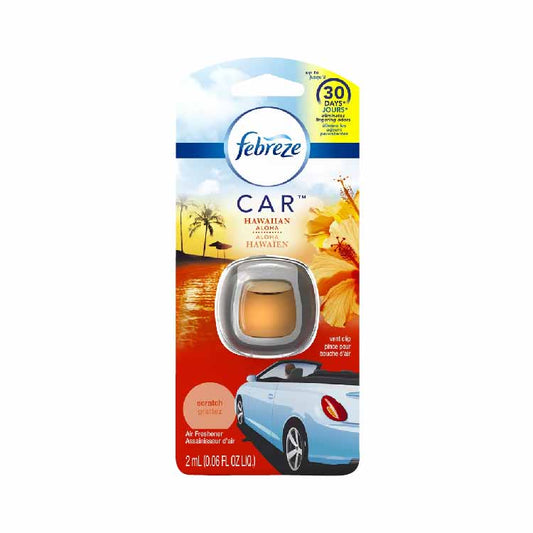 Febreze Car Freshener, Hawaiian Aloha - 8 Pack