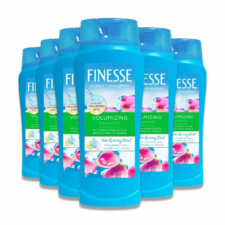 Finesse - Volumize + Strengthen, Volumizing Shampoo - 13 Oz - 6 Pack