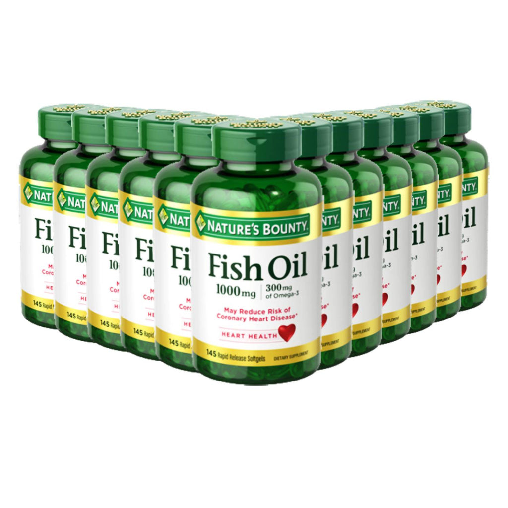 Nature's Bounty Fish Oil 1200 mg Rapid Release Liquid Softgels Twinpack