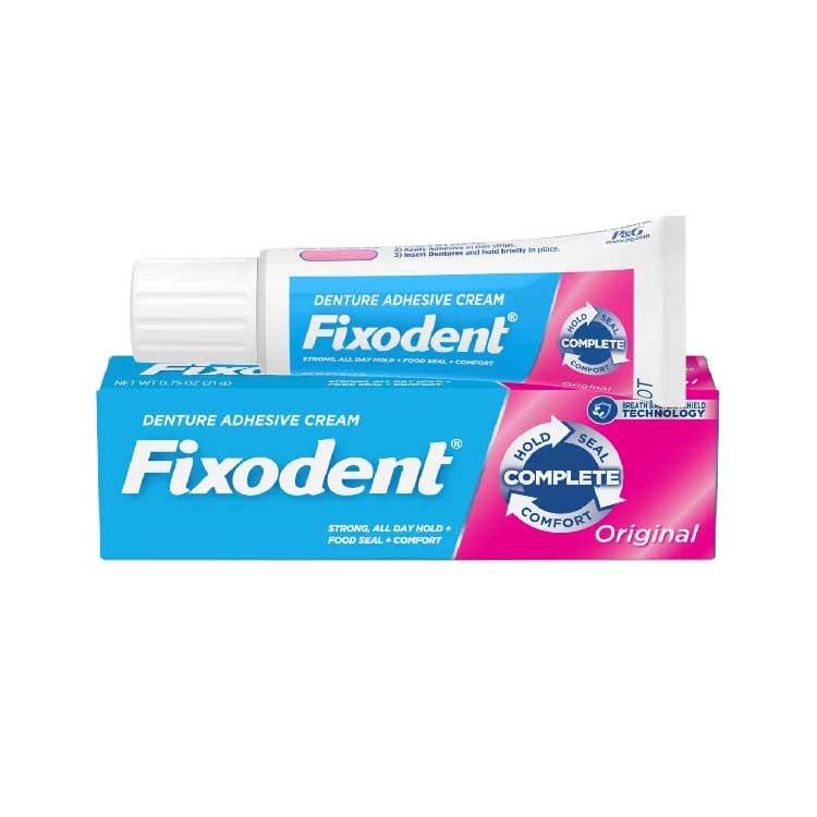 Fixodent - Original Denture Adhesive Cream - 1.4 oz - 24 Pack - Travel Size