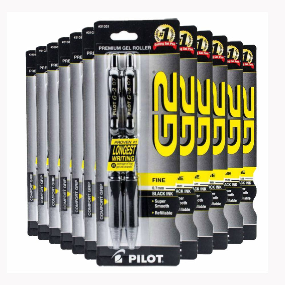 Pilot G2 Gel Ink Pen Refill Black 0.7mm - 12 Pack – Contarmarket