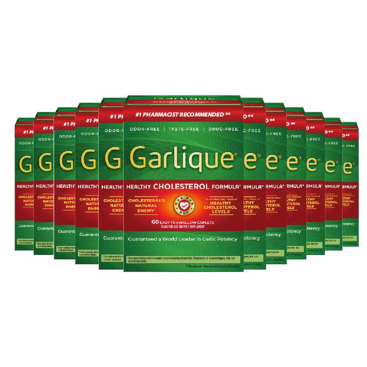 Garlique - Standardized Dietary Supplement Caplets  Tablets 60 Ct - 24 Pack