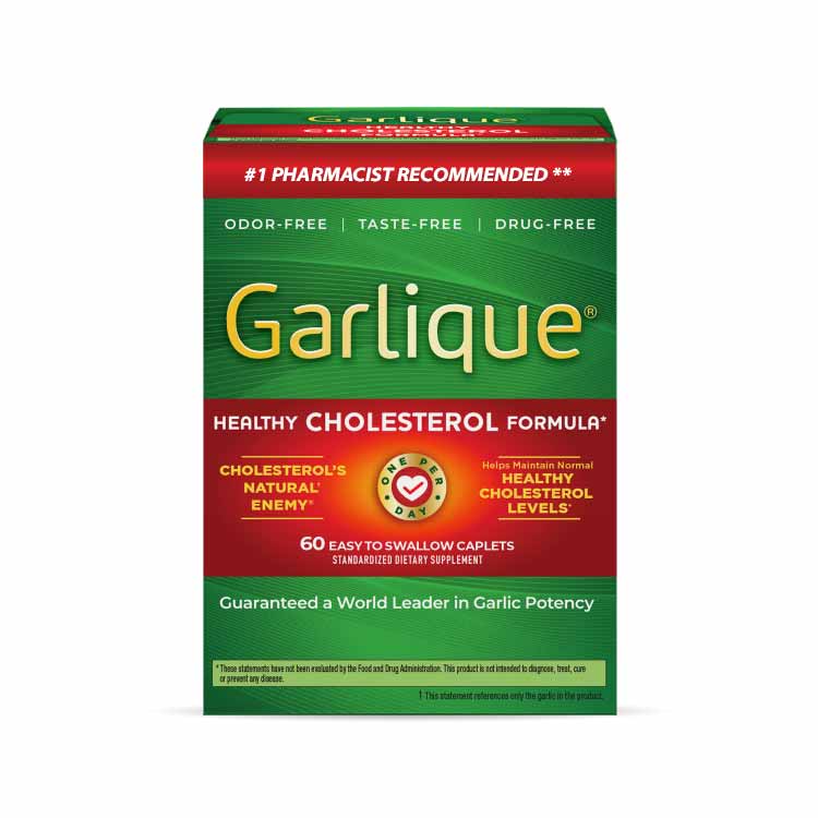 Garlique - Standardized Dietary Supplement Caplets  Tablets 60 Ct - 24 Pack