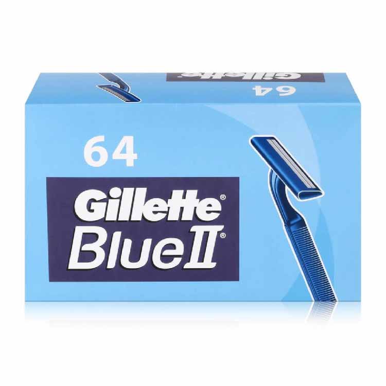 Gillette - Blue II Disposable Shaver - 64 Count Each