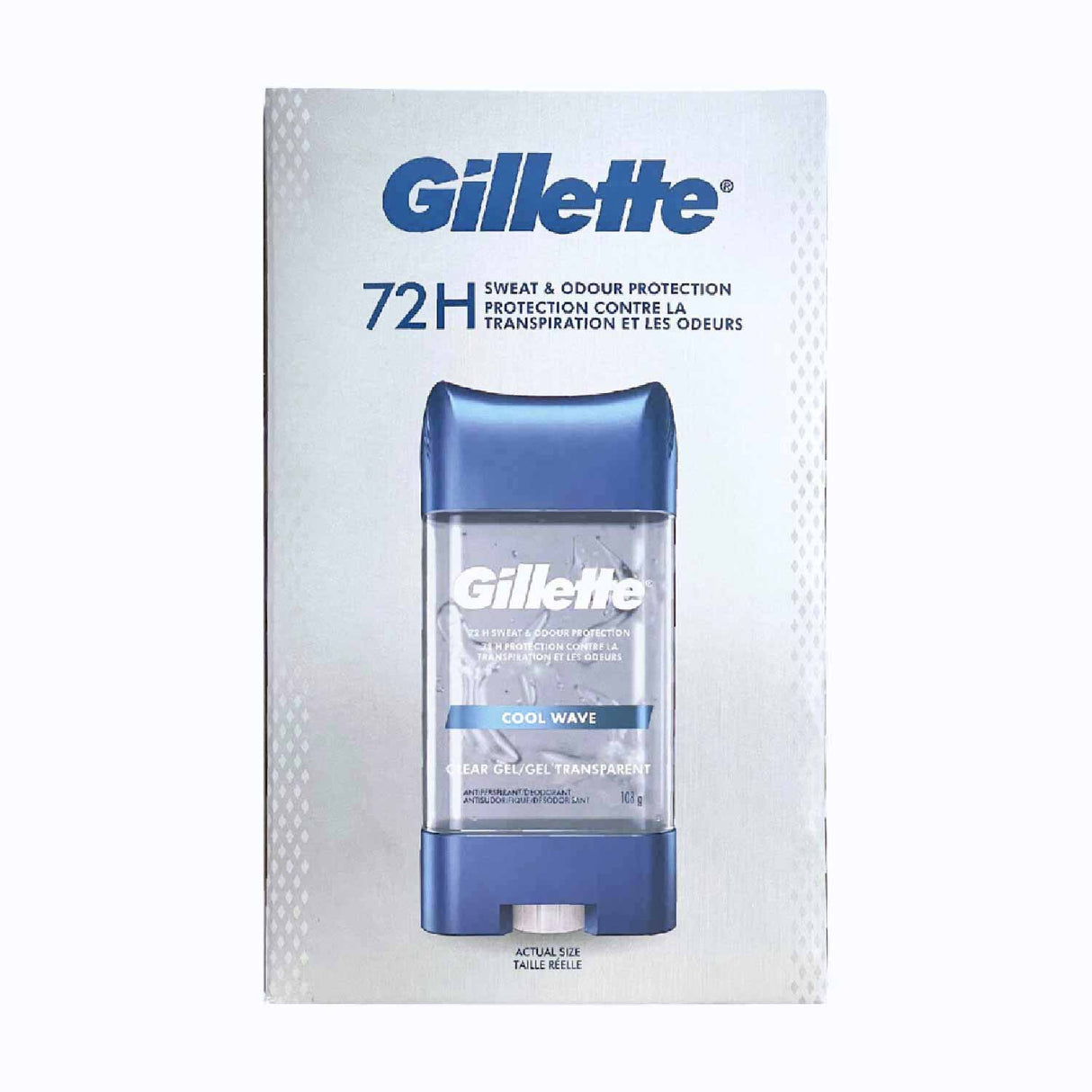 Gillette - Anti-perspirant & Deodorant Clear Gel, Cool Wave - 3.8 Oz 5 ct - 18 Pack