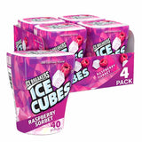 Ice Breakers Gum, Sugar Free Ice Cubes, Raspberry Sorbet - 4 Pack, 40 Ct Each