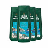 Irish Spring - Active Scrub Body Wash for Men  20 oz  - 4 pack