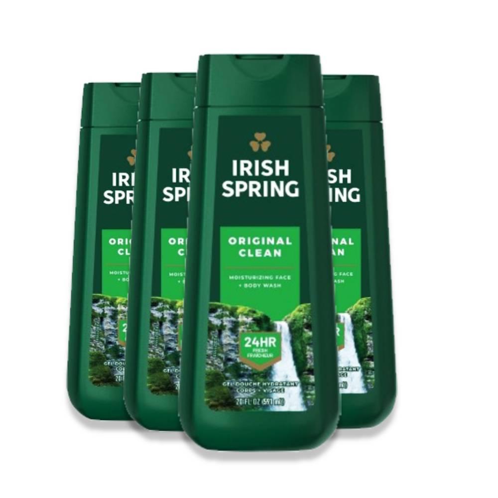 Irish Spring Original Clean Body Wash for Men 20 oz  - 4 pack