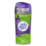 Lady Speed - Stick Antiperspirant, Invisible Dry Powder Fresh, Twin pack - 2.3 Oz - 6 Pack