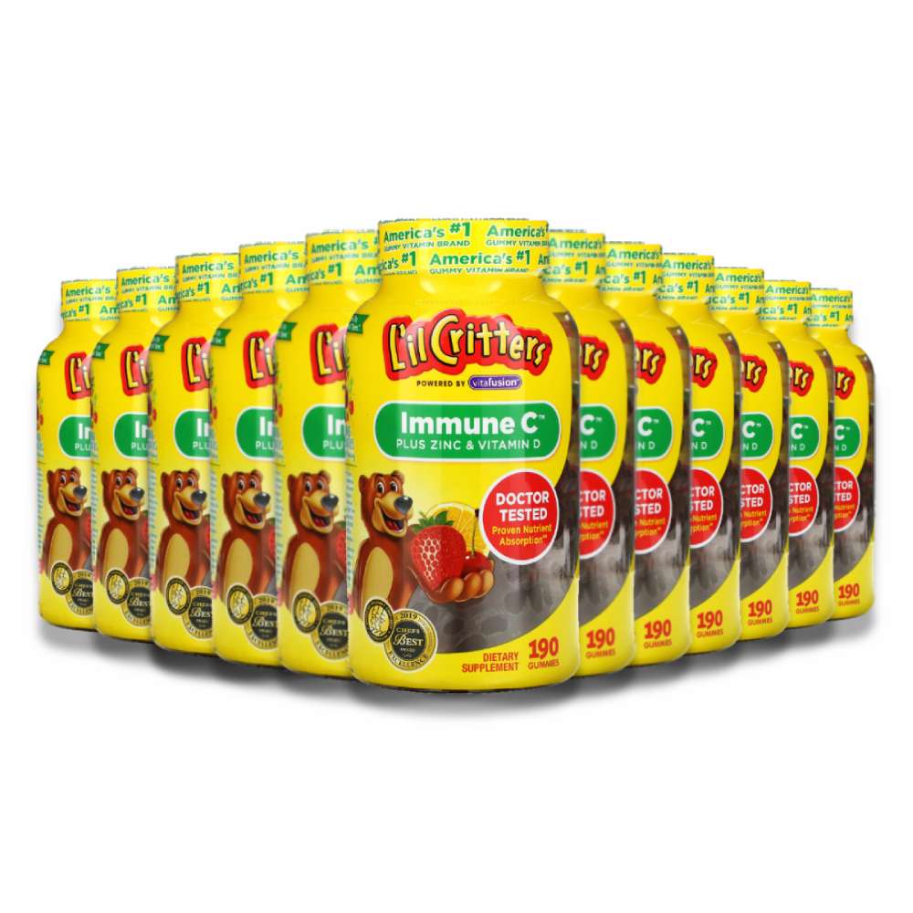 Lil Critters Kids Immune C Gummy Supplement - 12 Pack Contarmarket