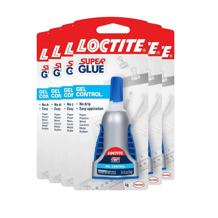 Loctite Super Glue Gel Control Quick Dry 0.14 fl oz - 6 Pack