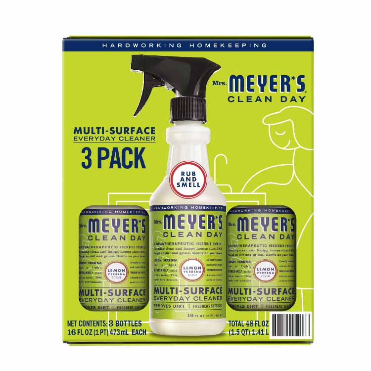 Mrs. Meyer's Clean Day Multi-Surface Everyday Cleaner - Lemon Verbena Scent - 16 Oz - 3 Pack